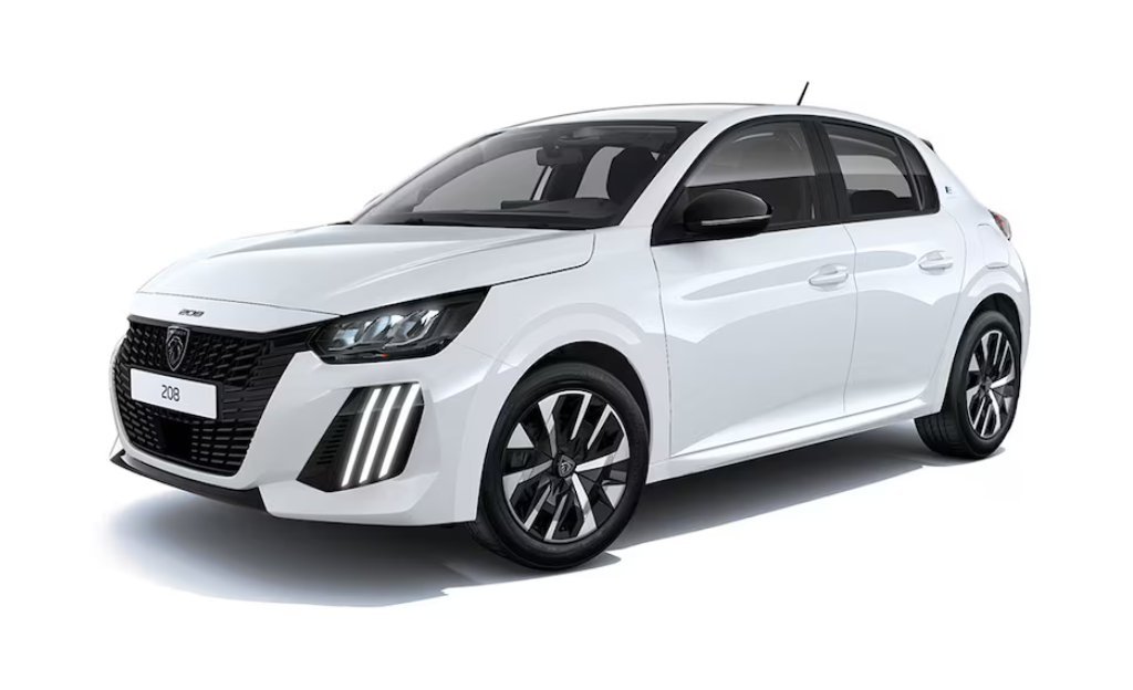 Peugeot 208 blanche 2026 en location à Casablanca