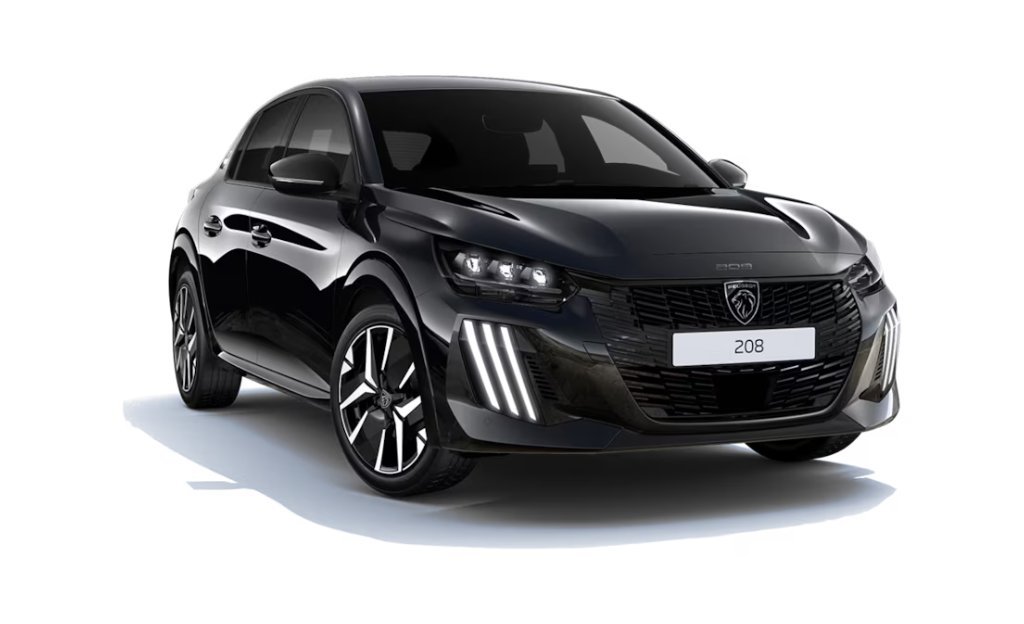 Peugeot 208 Noire en location à Casablanca